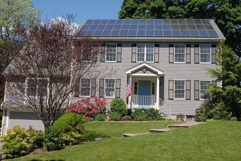 solar panel house