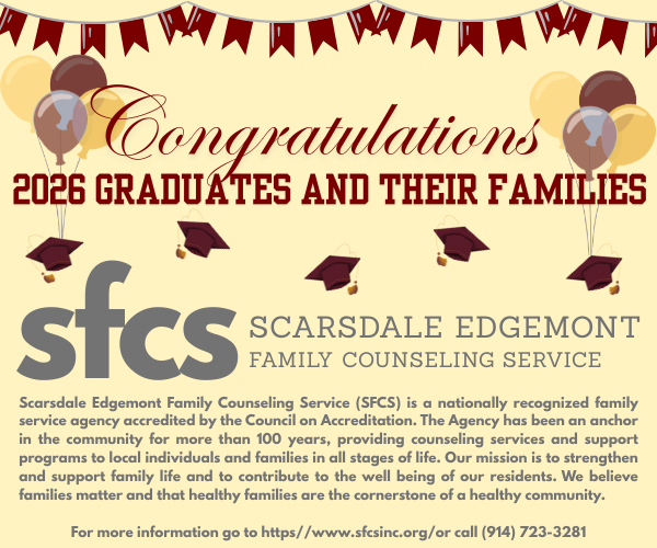 Scarsdale Family Counseling Graduation Ad