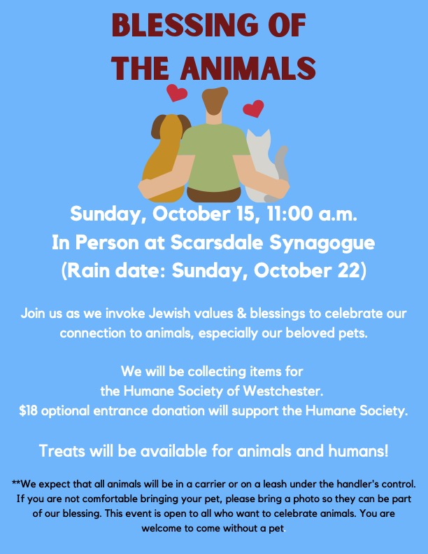 Blessing of the Animals Fall 2023