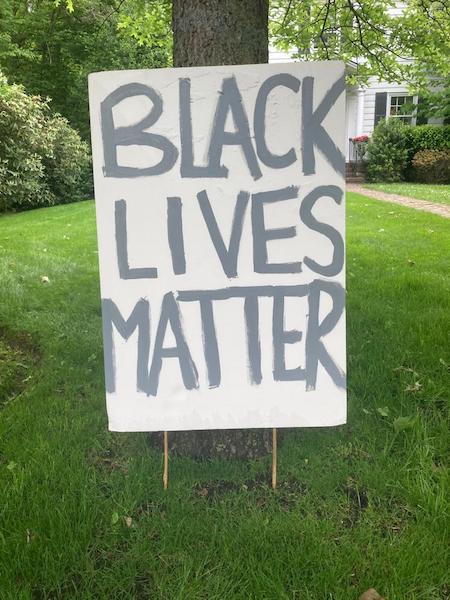 Black Lives Matter sign copy