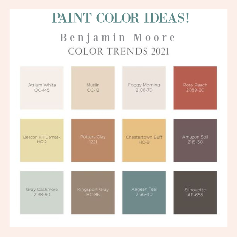 benjamin moore color trends 2021