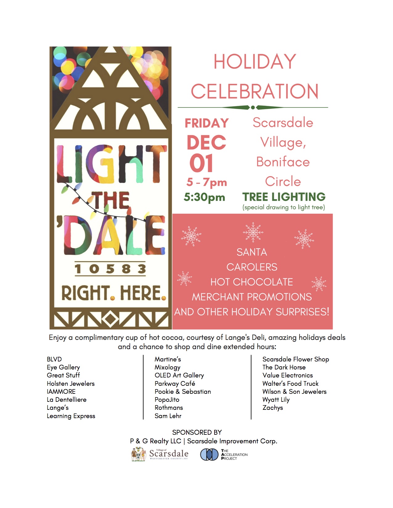 Scarsdale's Annual Holiday and Tree Lighting Event To Take Place on