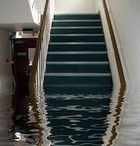 flooded basement